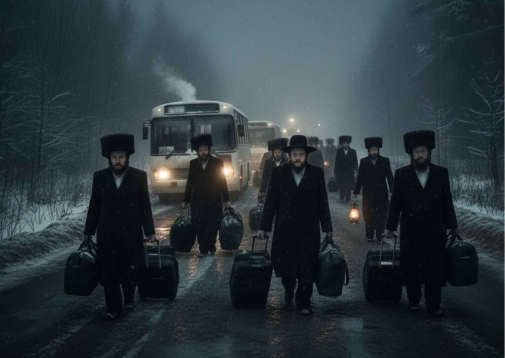 למרות הקור העז ומשבר החשמל: אלפים יעשו את דרכם לאומן לשבת חנוכה תשפ"ו