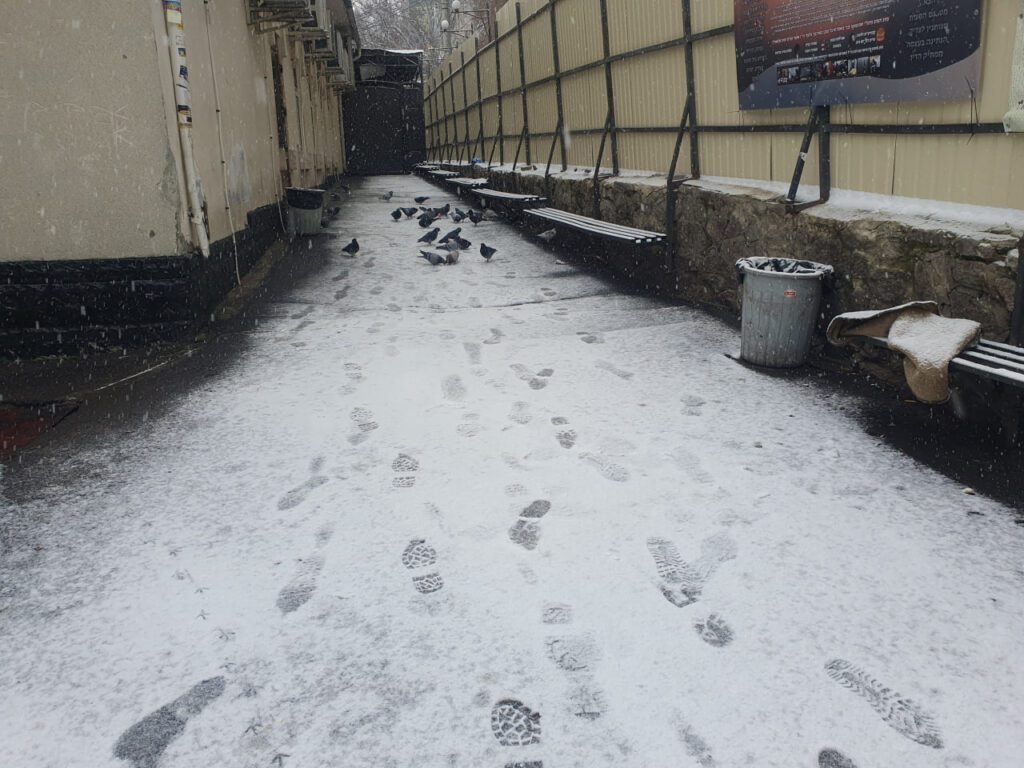 צפו בתיעודים: שלג ראשון באומן בעונת החורף של שנת תשפ"ו