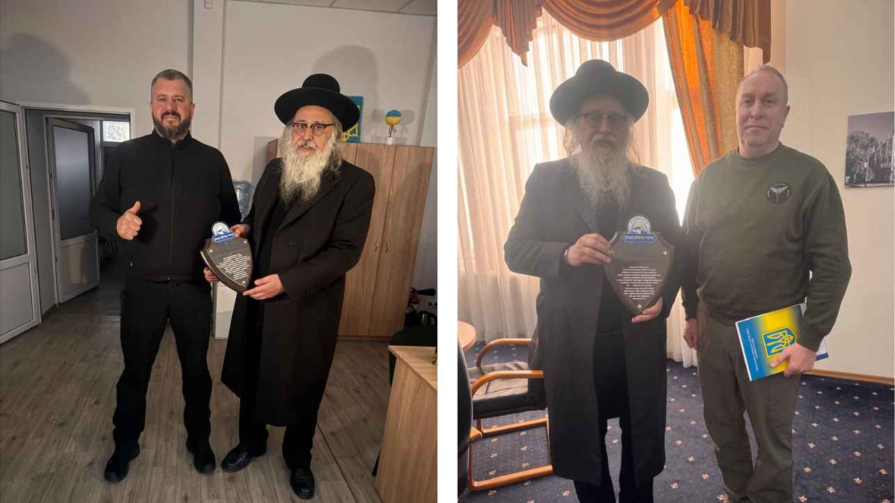 הוקרה לבכירי ממשל באוקראינה: הרב נתן בן נון בביקור הוקרה אצל המושל המחוזי