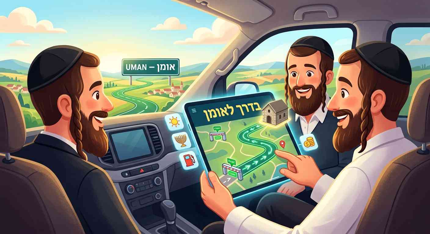 בשורה לנוסעים לאומן: מערכת טכנולוגית חדשה 'בדרך לאומן'