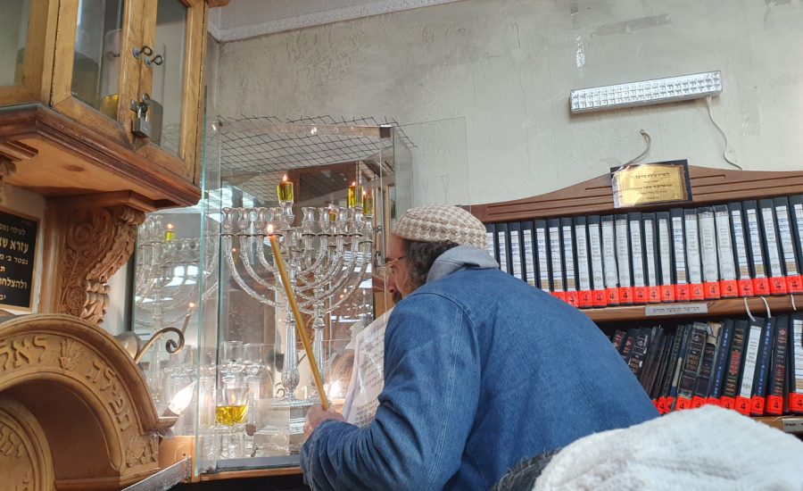 הדלקת נר ראשון דחנוכה תשפ"ו בהיכל ציון רבינו