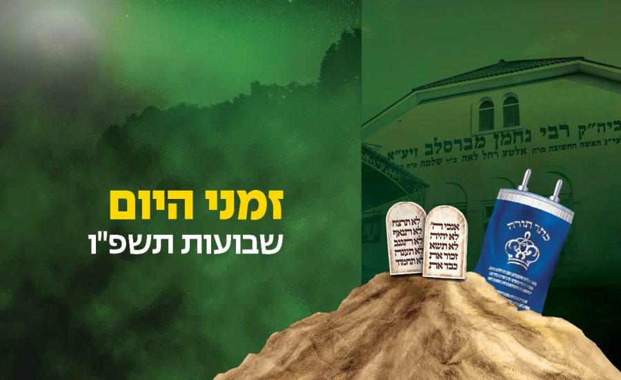 זמני היום והתפילות לחג השבועות תשפ"ו