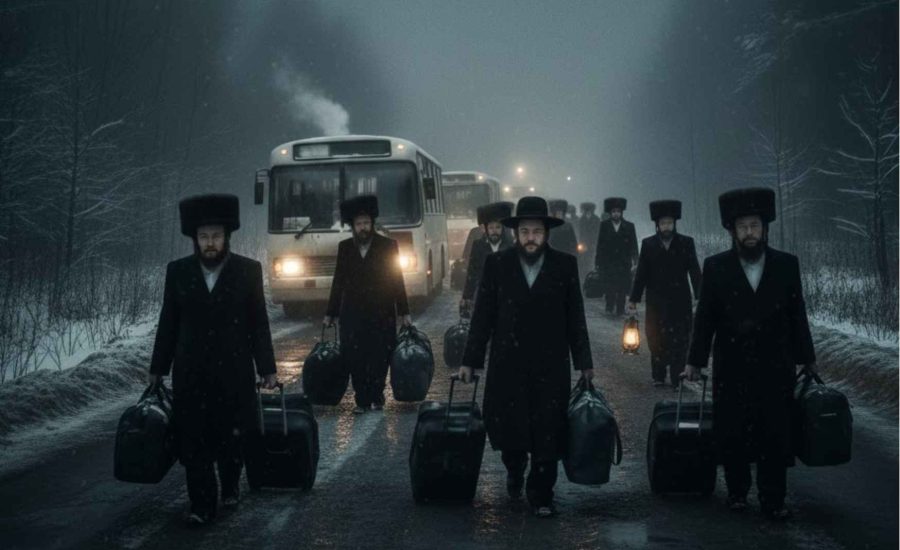 למרות הקור העז ומשבר החשמל: אלפים יעשו את דרכם לאומן לשבת חנוכה תשפ"ו